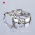 Paar Rings Moissanite Diamantringe